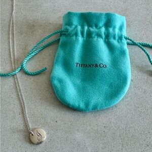 Tiffany and Co J silver necklace